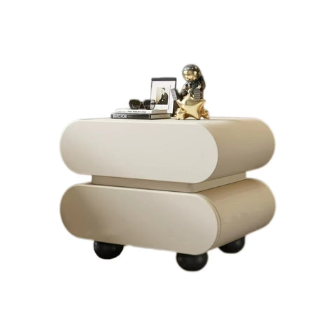 Premium PU Leather Upholstery Bedside Table