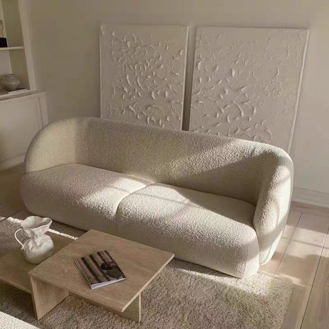 (Pre order)Lamb's wool sofa