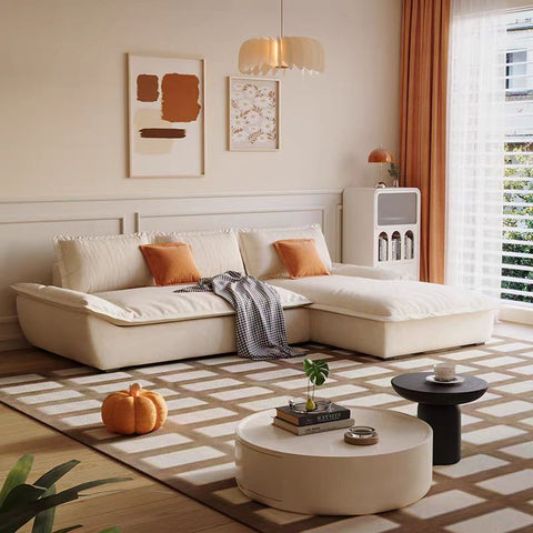 Vela Fabric L Shape Sofa