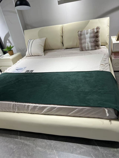 RICCARDO CBD FURNITURE LEATHER BED FRAME Double/Queen/King