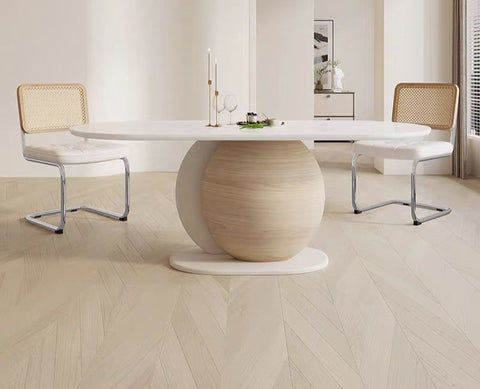 Nordic solid wood rock table