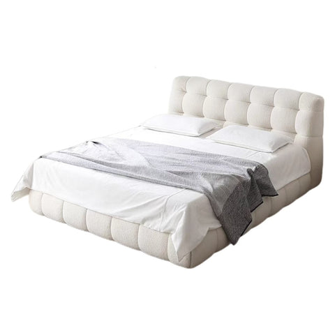 Marshmallow Sherpa fabric bed Queen