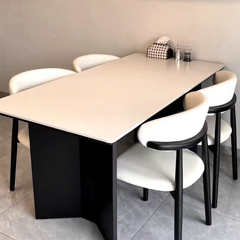 (Pre order)Rock slab rectangular dining table