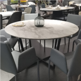 RETRO ROUND MARBLE TABLE