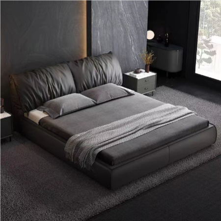 OTTONE LEATHER BED FRAME QUEEN /KING