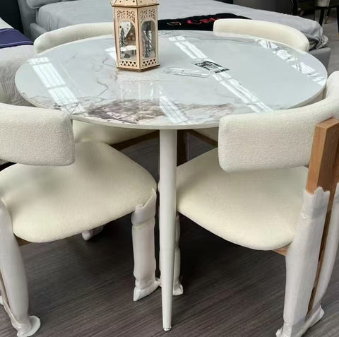 Rock slab small round table