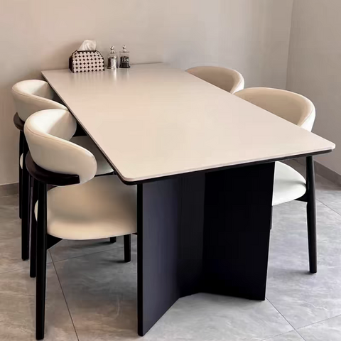 (Pre order)Rock slab rectangular dining table