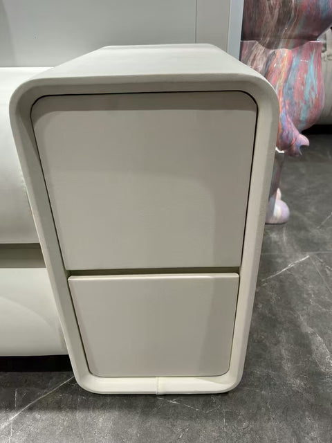 Casual 2 Tiers Manufactured Wood Bedside Table