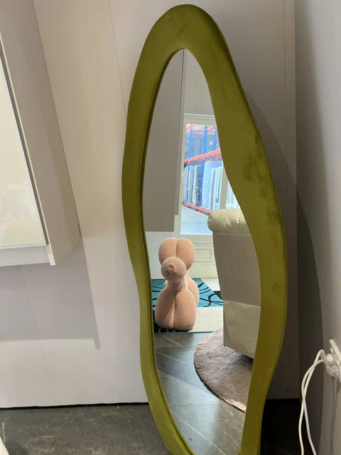Green Velvet Cloud mirror