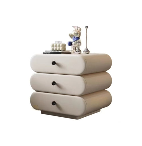 Artiss Bedside Table 3 Drawers Side Table Leather