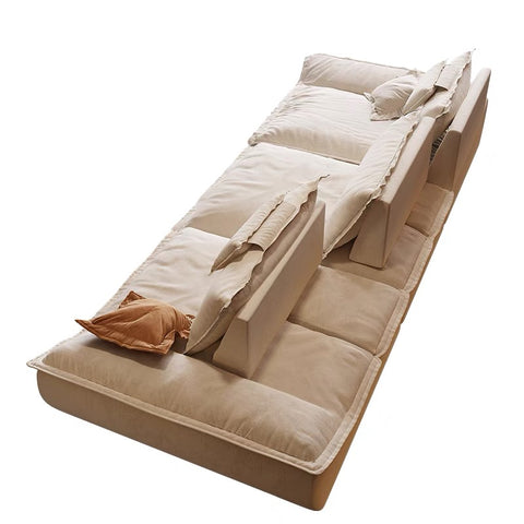 Sailing sofa with removable backrest