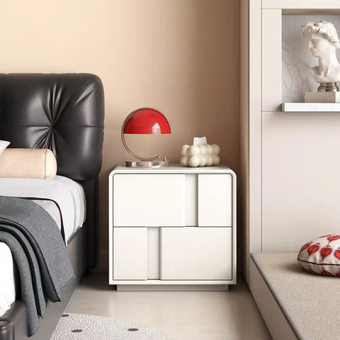 Tiers Leather Bedside Table