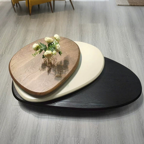 Medieval-style oval coffee table