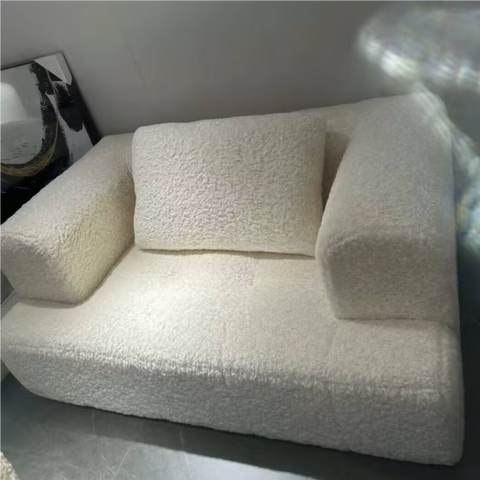 Double puff sofa