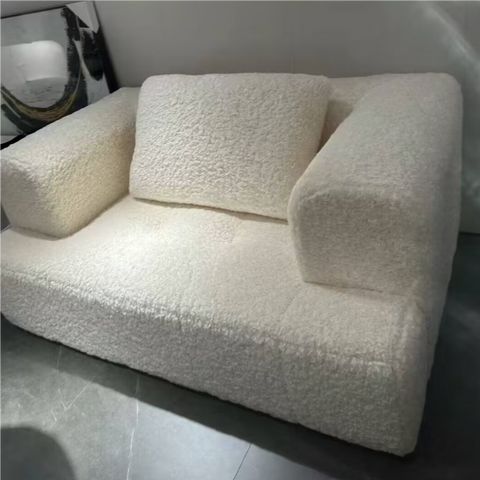 Double puff sofa