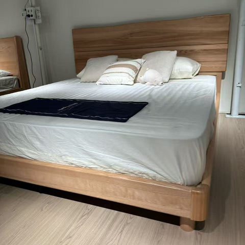 solid wood bed