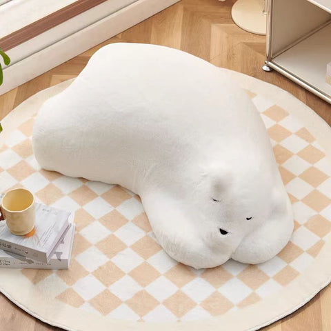 White Sleeping bear sofa