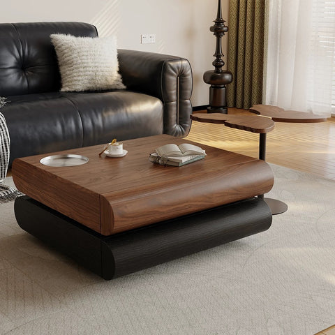 Medieval-style modern unconventional rotating coffee table
