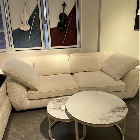 Almond-shaped sofa