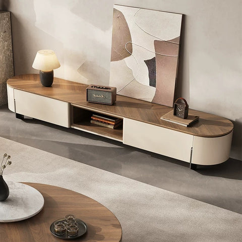 Medieval-style TV cabinet