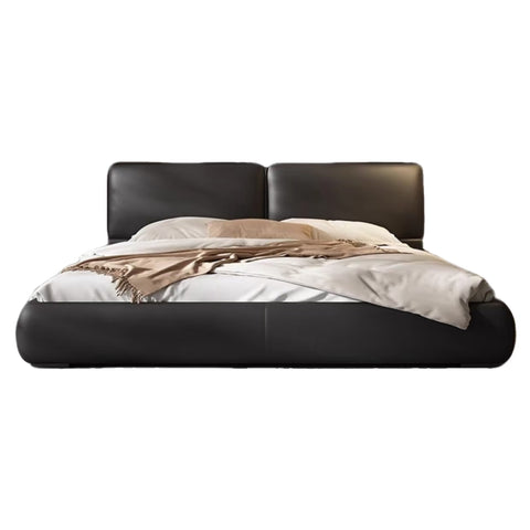 Black Leather Bed Frame