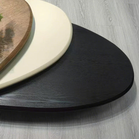 Medieval-style oval coffee table