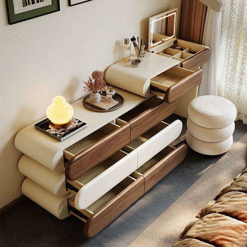 Medieval cream style dressing table