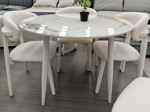 Rock slab small round table