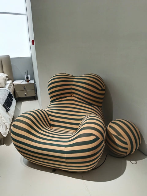 White Velvet Hug Sofa