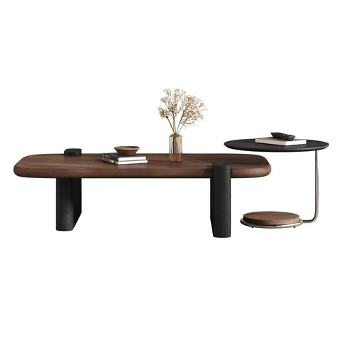 Renaissance-style premium one set solid wood coffee table