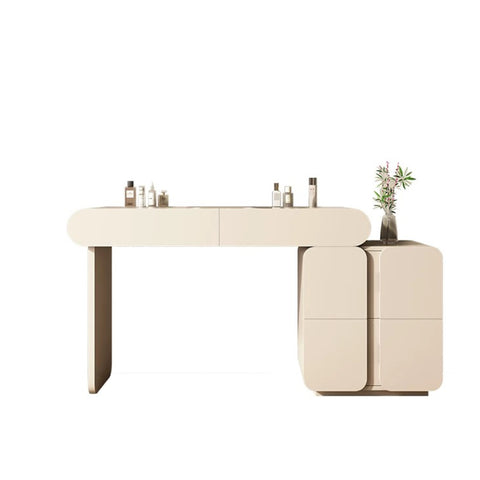 Modern cream-colored dressing table