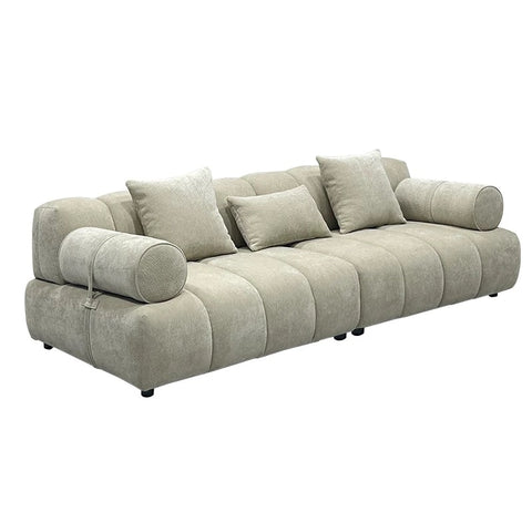 Milos chenille fabric straight sofa