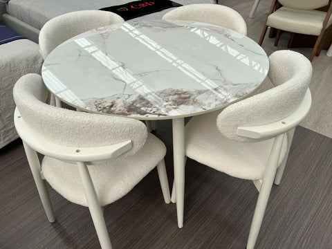 Rock slab small round table