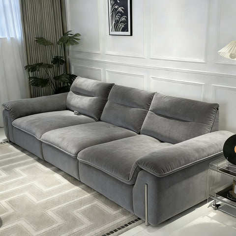 Soft Persimmon  Beige Grey Sofa
