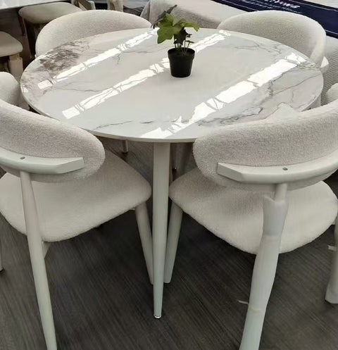 Rock slab small round table