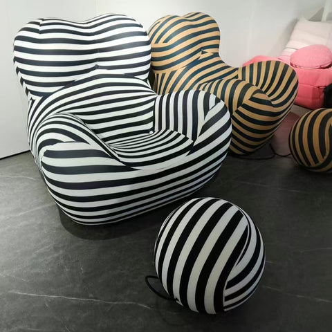 White Velvet Hug Sofa