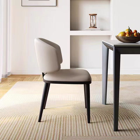 High back dining chair