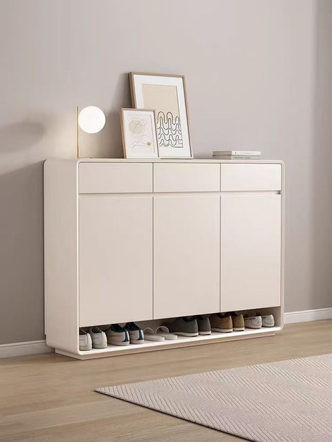 Solid wood shoe cabinet