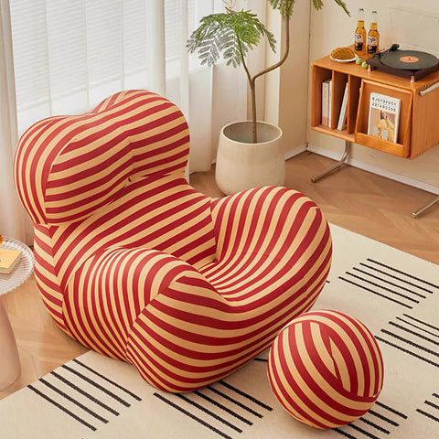 White Velvet Hug Sofa