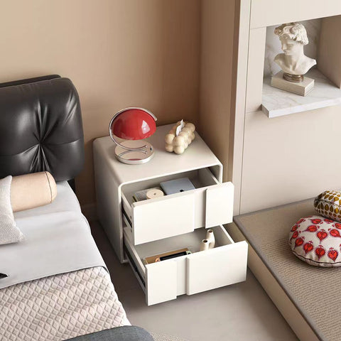 Tiers Leather Bedside Table