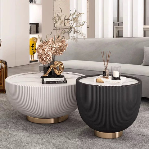 Luxury-Style Round Combination Coffee Table