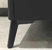 Armored Leather Bedside Table