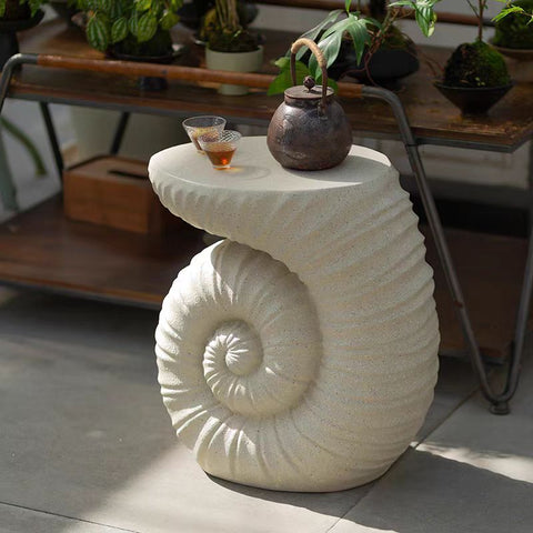 White Snail table