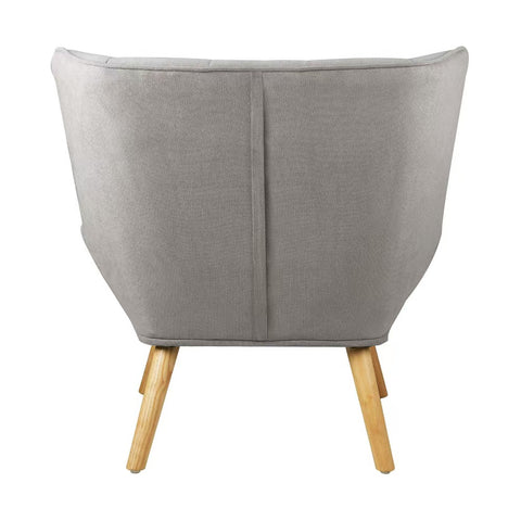 Armchair Fabric Upholstered Tub Chair Beige