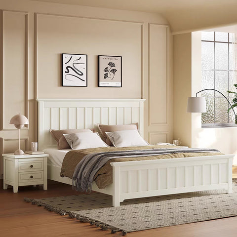 Light Luxury American Solid Wood Bed