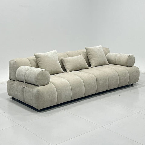 Milos chenille fabric straight sofa