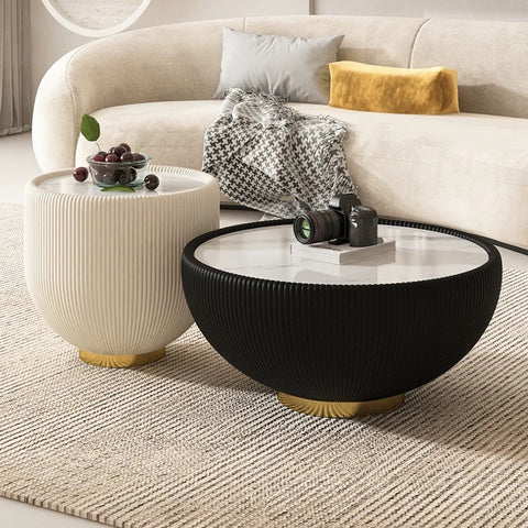 Luxury-Style Round Combination Coffee Table