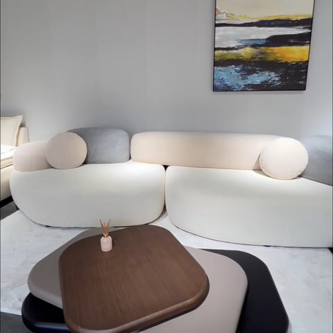 Pebble fabric sofa