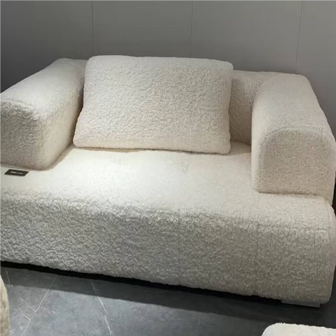 Double puff sofa